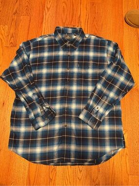 G.H. Bass & Co. Blue Plaid Button-Down Shirt
